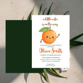 a little Cutie is on the Way,Funny Orange 招待状