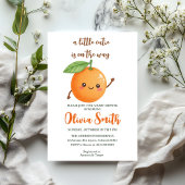 a little Cutie is on the Way,Funny Orange 招待状