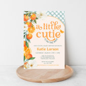 A Little Cutie Orange Baby Shower Invitation |  招待状