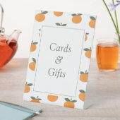 A Little Cutie Orange Citrus Modern Cards & Gifts 台座サイン (インサイチュ)