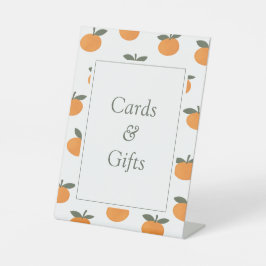 A Little Cutie Orange Citrus Modern Cards & Gifts 台座サイン