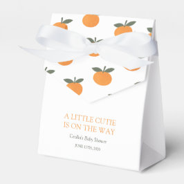 A Little Cutie Orange Gender Neutral Baby Shower フェイバーボックス