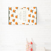 A Little Cutie Orange Gender Neutral Baby Shower 横断幕 (インサイチュ)