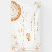 A Little Cutie Pie Is Baking | Baby Shower 横断幕 (縦)