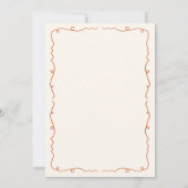 A Little Cutie Pie Is On The Way Pie Baby Shower 招待状 (裏面)