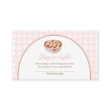 A Little Cutie Pie Pink Gingham Diaper Raffle