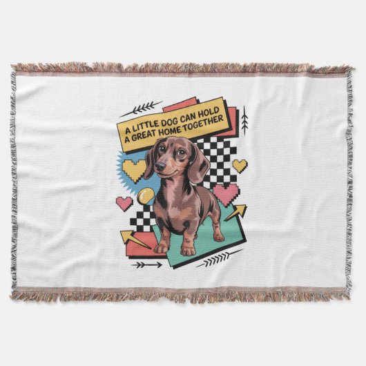 A Little Dog Can Hold A Great Home Together スローブランケット (正面)