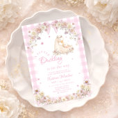 A Little Duckling is on The Way Baby Shower 招待状