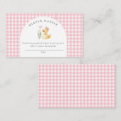 A Little Duckling is on the Way Bow Baby Shower  エンクロージャーカード (正面/裏面)