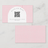 A Little Duckling is on the Way Bow Baby Shower  エンクロージャーカード (正面/裏面)