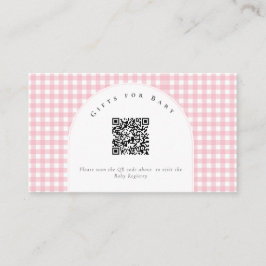 A Little Duckling is on the Way Bow Baby Shower  エンクロージャーカード