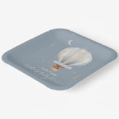 A Little Explorer Hot Air Balloon Custom ペーパープレート (傾斜あり)