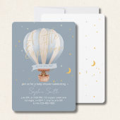 A Little Explorer Is On The Way Cute Teddy Bear 招待状