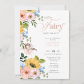 A Little Fairy Is On The Way | Baby Shower 招待状 (正面)