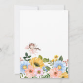 A Little Fairy Is On The Way | Baby Shower 招待状 (裏面)