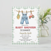 A Little Farmer is on the Way shower invite 招待状 (スタンド正面)