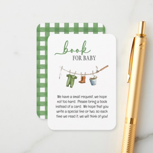 A Little Fisherman 婴儿派对书 エンクロージャーカード (正面/裏面インサイチュ)