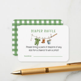 A Little Fisherman Baby Diaper Raffle エンクロージャーカード