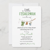 A Little Fisherman Baby Shower Invitation 招待状 (正面)