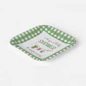 A Little Fisherman Baby Shower Square ペーパープレート (傾斜あり)