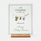 A Little Fisherman Baby Shower Welcome アクリルサイン (正面)