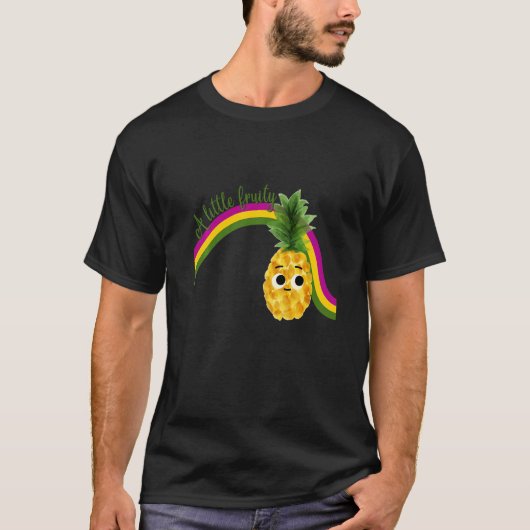 A little fruity with pineapple and rainbow for pri tシャツ (正面)