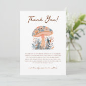 A Little Fun-Guy Mushroom Baby Shower  サンキューカード (スタンド正面)