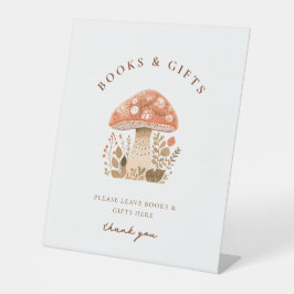 A Little Fun Guy Mushroom Baby Shower 台座サイン