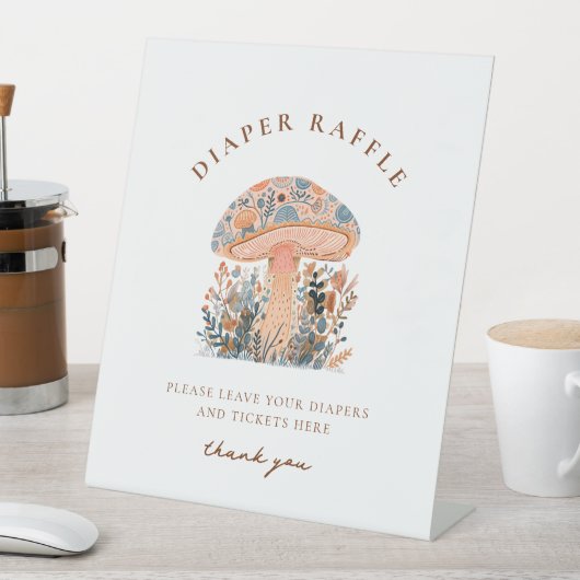 A Little Fun Guy Mushroom Baby Shower  台座サイン (インサイチュ)
