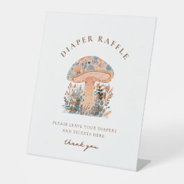 A Little Fun Guy Mushroom Baby Shower 台座サイン