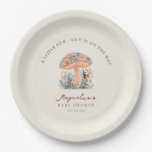 A Little Fun Guy Mushroom Fall Baby Shower  ペーパープレート (正面)