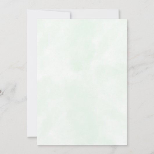 A Little Gentleman Blue Boy Bear Baby  招待状 (裏面)