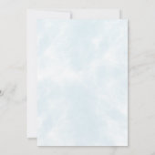 A Little Gentleman Blue Boy Bear Baby  招待状 (裏面)