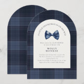 A Little Gentleman is on his way Baby Shower  招待状 (正面/裏面)