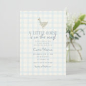 A Little Goose Boy Baby Shower Invitation 招待状 (スタンド正面)