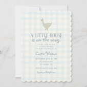 A Little Goose Boy Baby Shower Invitation 招待状 (正面)