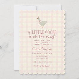 A Little Goose Girl Baby Shower Invitation 招待状