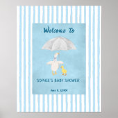 A Little Goose Is On The Way Baby Shower Welcome ポスター (正面)