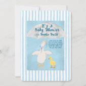A Little Goose Is On The Way Its A Baby Shower 招待状 (正面)
