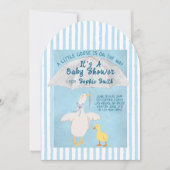 A Little Goose Is On The Way It's A Baby Shower  招待状 (正面)