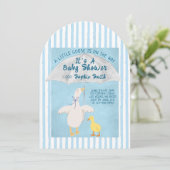 A Little Goose Is On The Way It's A Baby Shower  招待状 (スタンド正面)