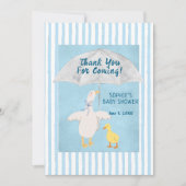 A Little Goose Is On The Way Storybook Baby Shower サンキューカード (正面)