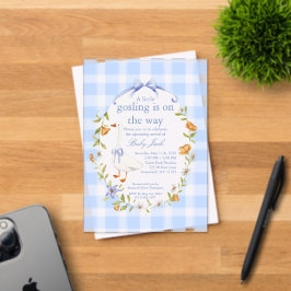 A little gosling blue アクリル招待状