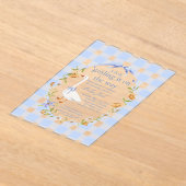 A little gosling blue アクリル招待状 (レイダウン)