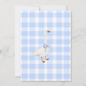 A little gosling blue 招待状 (裏面)