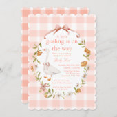 A little gosling is on the way 招待状 (正面/裏面)