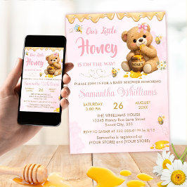 A Little Honey - A Little Honey Baby Shower  招待状
