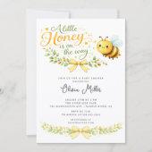 A Little Honey Baby Shower Invitation 招待状 (正面)