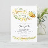 A Little Honey Baby Shower Invitation 招待状 (スタンド正面)