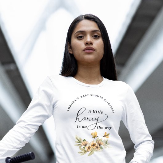A little honey bee Baby Shower トライブレンドTシャツ